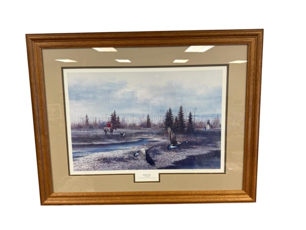 MICHAEL DUCKS UNLIMITED LIMITED EDITION PRINT OCTOBER DAY NO. 181/850 (1 of 11)