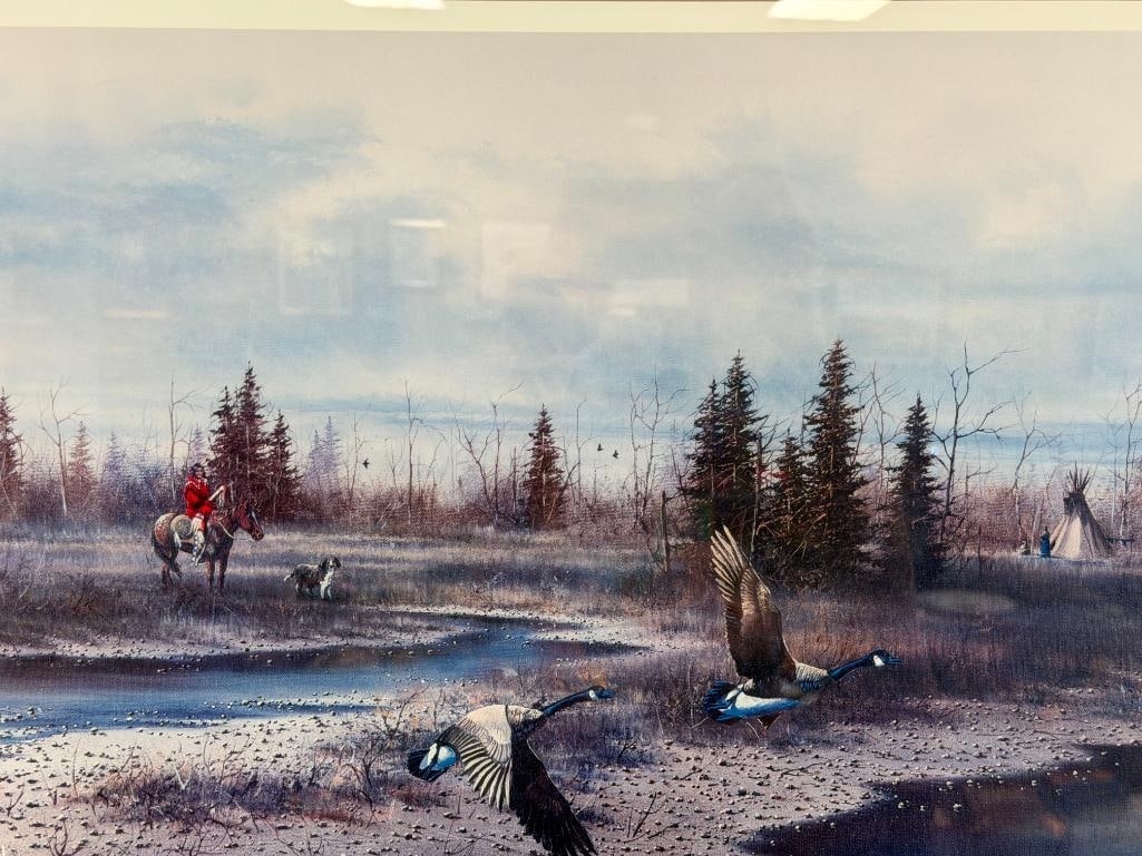 MICHAEL DUCKS UNLIMITED LIMITED EDITION PRINT OCTOBER DAY NO. 181/850 - 2