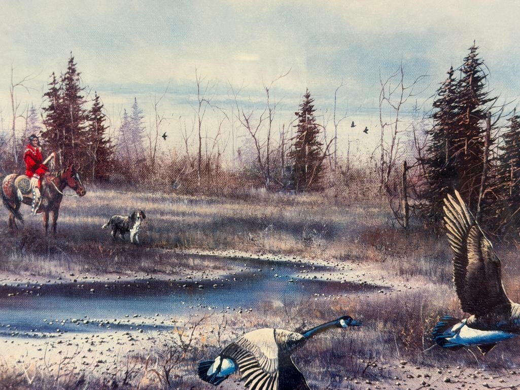 MICHAEL DUCKS UNLIMITED LIMITED EDITION PRINT OCTOBER DAY NO. 181/850 - 3