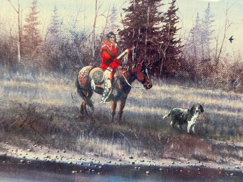 MICHAEL DUCKS UNLIMITED LIMITED EDITION PRINT OCTOBER DAY NO. 181/850 - 4