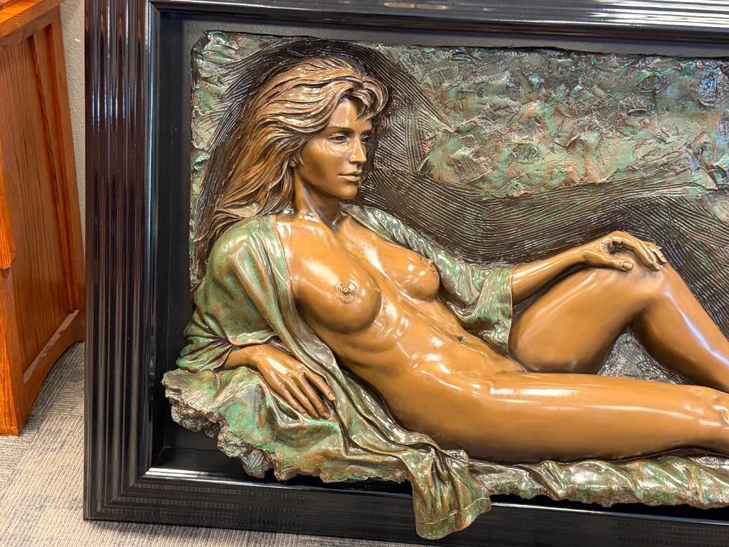 BILL MACK AMERICAN CONTMEPORARY ARTIST BONDED BRONZE ARTIST PROOF 3D NUDE SCULPTURE FASCINATION - 3