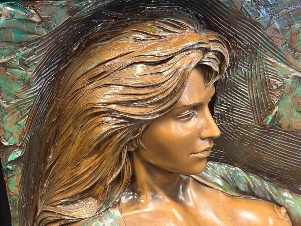 BILL MACK AMERICAN CONTMEPORARY ARTIST BONDED BRONZE ARTIST PROOF 3D NUDE SCULPTURE FASCINATION - 4
