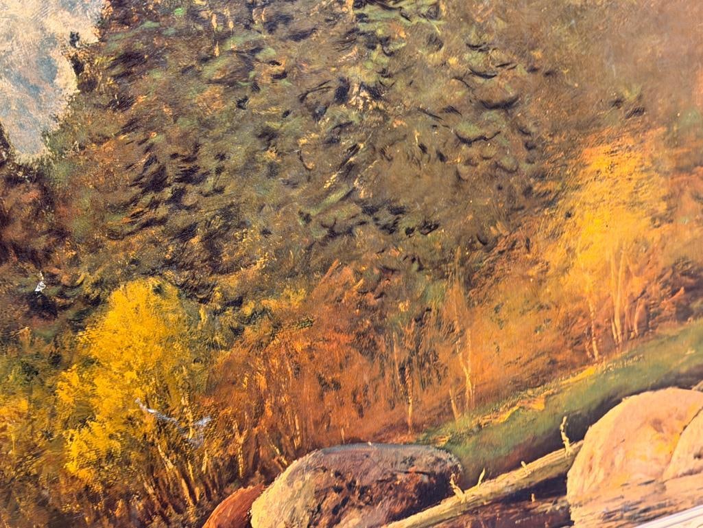 ROBERT WILLIAM WOOD BRITISH-AMERICAN ARTIST PRINT ON BOARD IN THE TETONS - 5