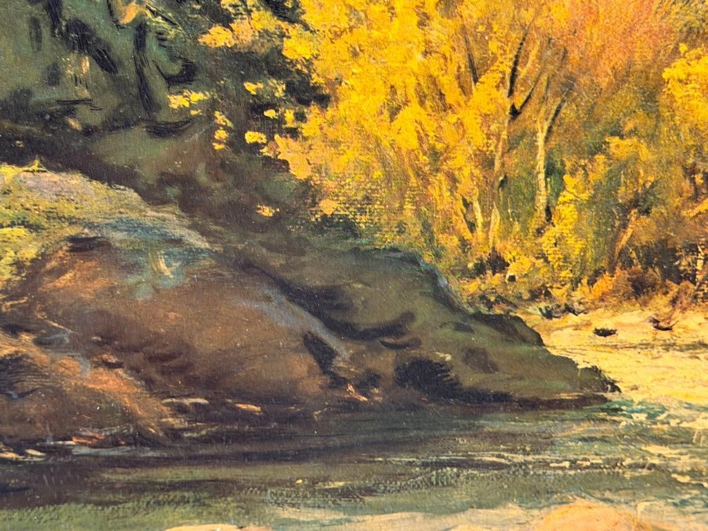 ROBERT WILLIAM WOOD BRITISH-AMERICAN ARTIST PRINT ON BOARD IN THE TETONS - 6