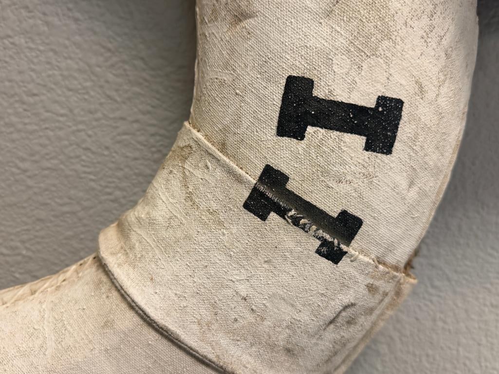 VINTAGE ZEPHYR II NAUTICAL LIFE RING BUOY - 4