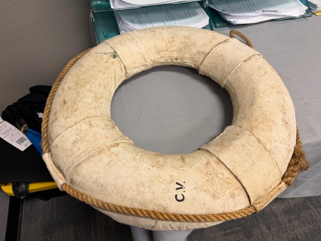 VINTAGE ZEPHYR II NAUTICAL LIFE RING BUOY - 5