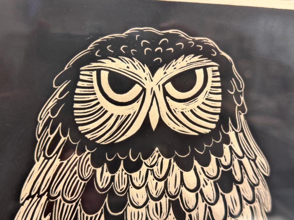 FRED BERENSMEIER CALIFORNIA ARTIST LIMITED EDITION PRINT BURROWING OWL NO. 85/250 - 3
