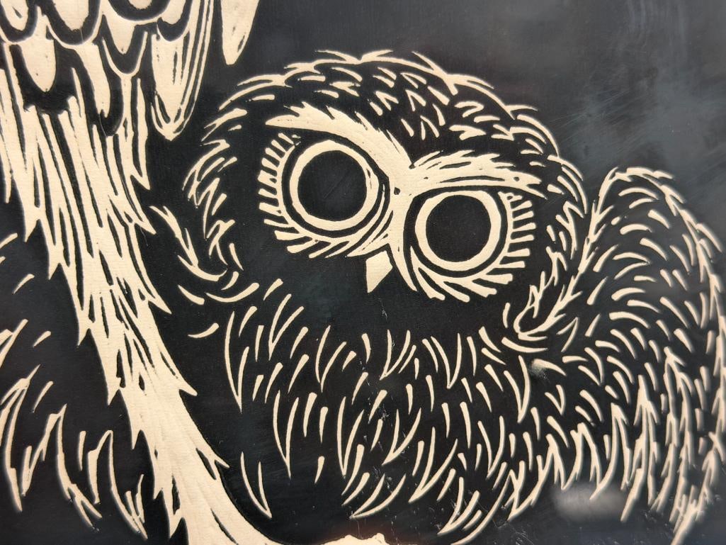 FRED BERENSMEIER CALIFORNIA ARTIST LIMITED EDITION PRINT BURROWING OWL NO. 85/250 - 5