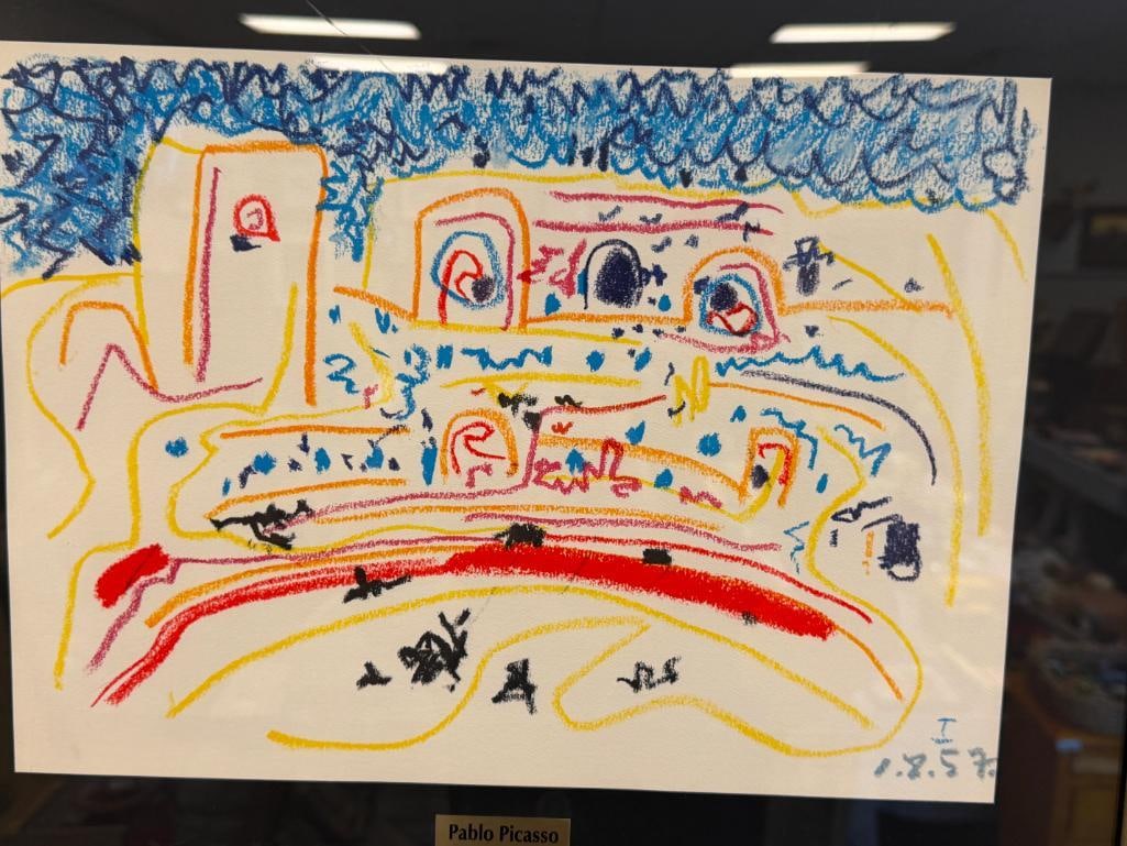PABLO PICASSO PRINT TITLED L' ARENE DE NIMES FROM HIS 1961 PORTFOLIO TOROS Y TOREROS - 2