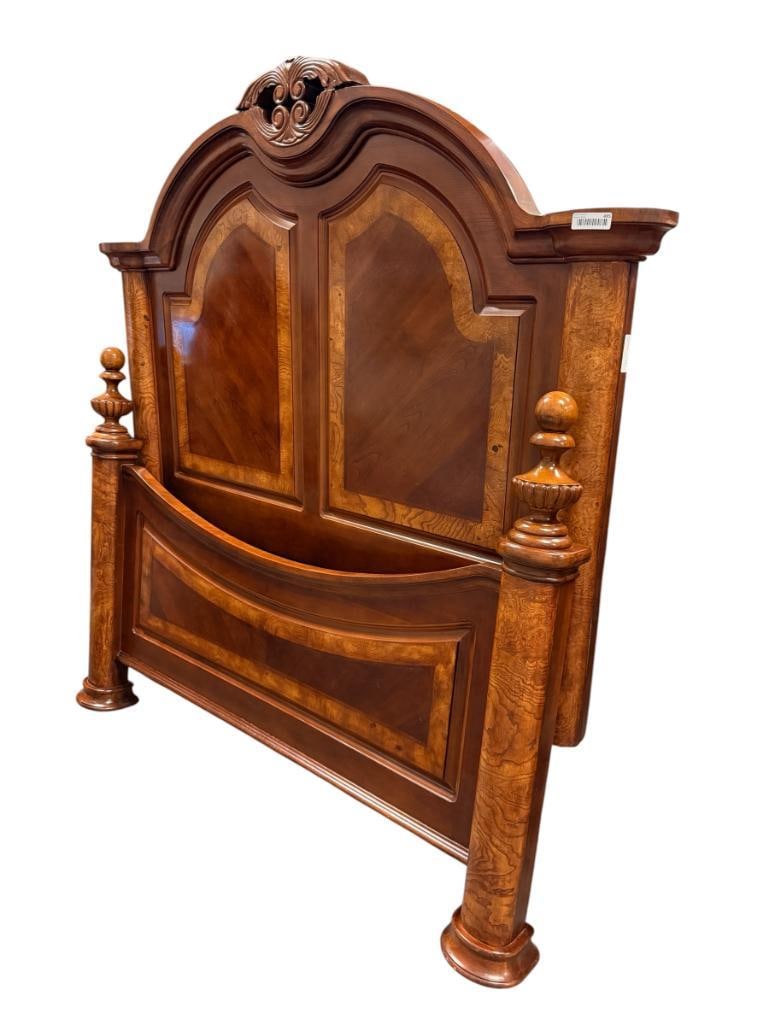 FULL SIZE MEDIUM BROWN FINSH BED FRAME (1 of 11)