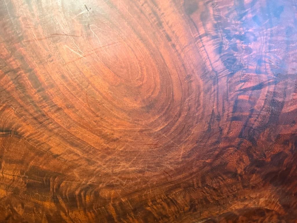 BOB STOCKSDALE AMERICAN WOOD TURNER TURNED BLACK WALNUT FROM CALIFRONIA LARGE BOWL - 3