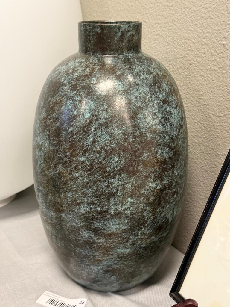 ARMANI CASA APOLLO VASO ALTO TALL METAL / BRONZE VASE - 5