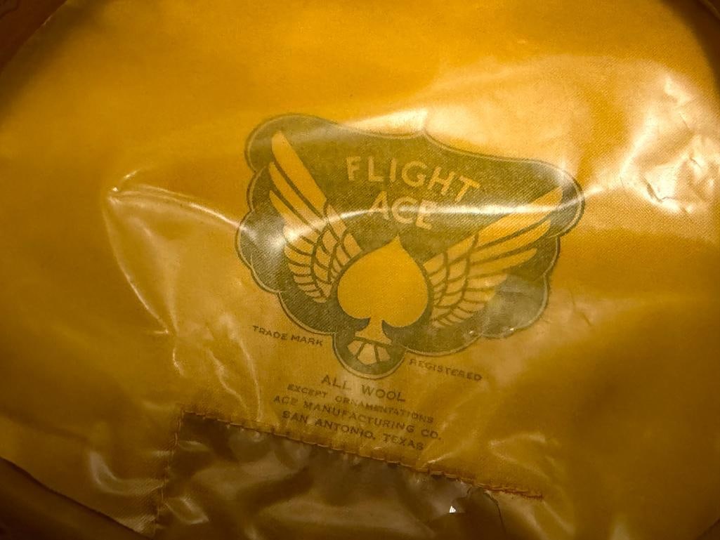 US ARMY FLIGHT ACE OFFICER'S PEAKED SERVICE CAP VIETNAM WAR ERA - 6