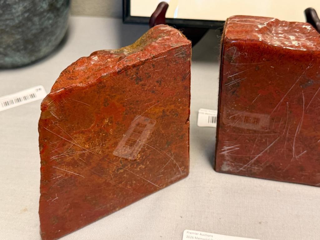 PAIR OF GEOLOGICAL SPECIMEN BOKENDS - 2