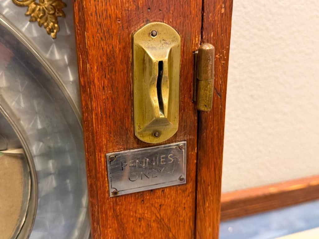 ANTIQUE OLIVER WHALES ALLWIN DE LUXE BRITISH PENNY ARCADE / AMUSEMENT GAME - 5