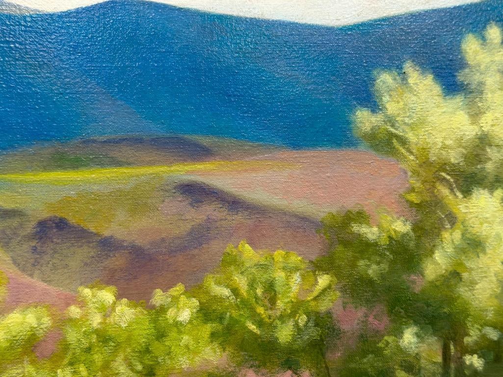 BRIAN DAVIS NEVADA / CALIFORNIA ARTIST ORIGINAL OIL ON CANVAS WILD HORSES LANDSCAPE PAINTING - 5