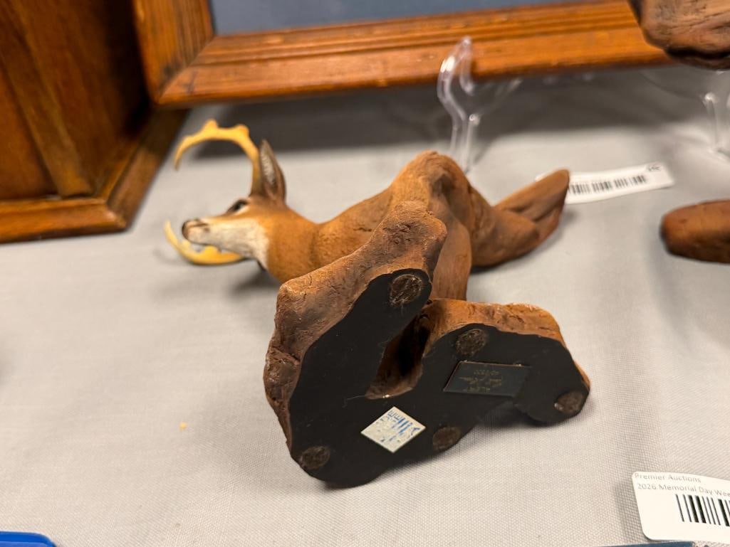 LIMITED EDITION WILDLIFE RESIN SCULPTURES ALERT BY NEIL J. ROSE NO. 40/2500 MADE IN THE USA - 7