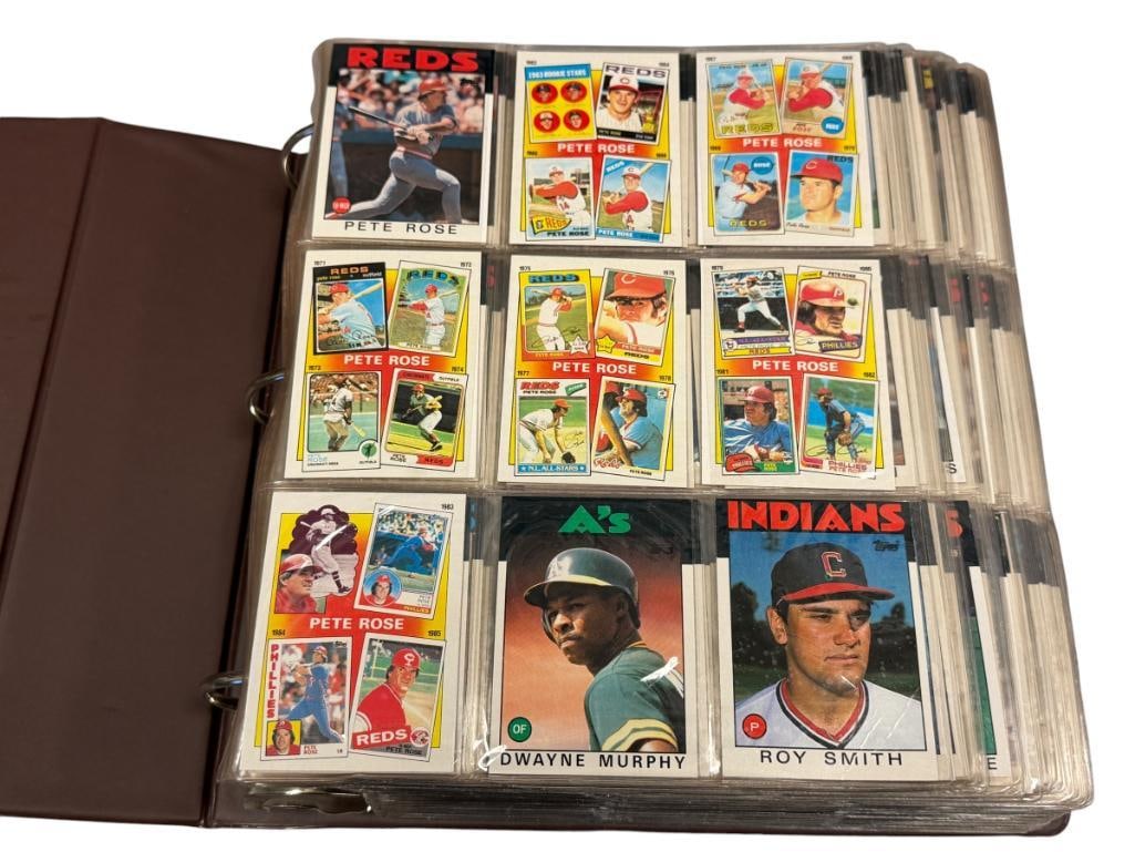 1986 TOPPS COMPLETE CARD SET #1-792 CECIL FIELDER, RYNE SANDBERG, GEORGE BRETT, DON MATTINGLY,: COMPLETE CARD SET INCLUDES ALL STAR CARDS, FROM THE ESTATE OF A LOCAL RENO, NV DOCTOR AT RENOWN WHO RAN BIG LEAGUE SPORTS MEDICINE BASEBALL CAMP FOR NEARLY 20 YEARS, DOCTOR JOHN ANDREW CAMERON