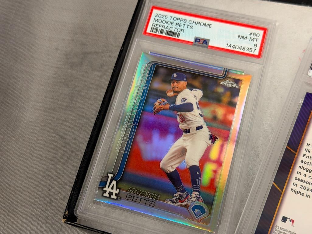 PSA / GMA GRADED BASEBALL CARDS JACOBY ELLSBURG, JAMES WOOD, AARON JUDGE, MOOKIE BETTS IN SLABS - 13
