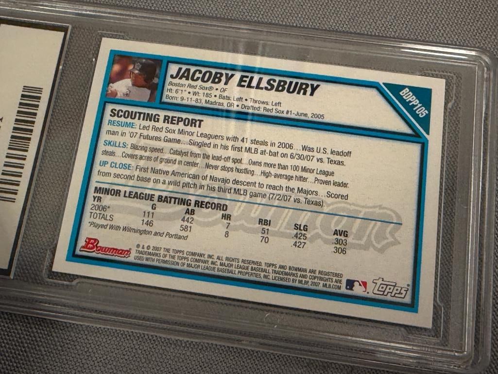 PSA / GMA GRADED BASEBALL CARDS JACOBY ELLSBURG, JAMES WOOD, AARON JUDGE, MOOKIE BETTS IN SLABS - 4