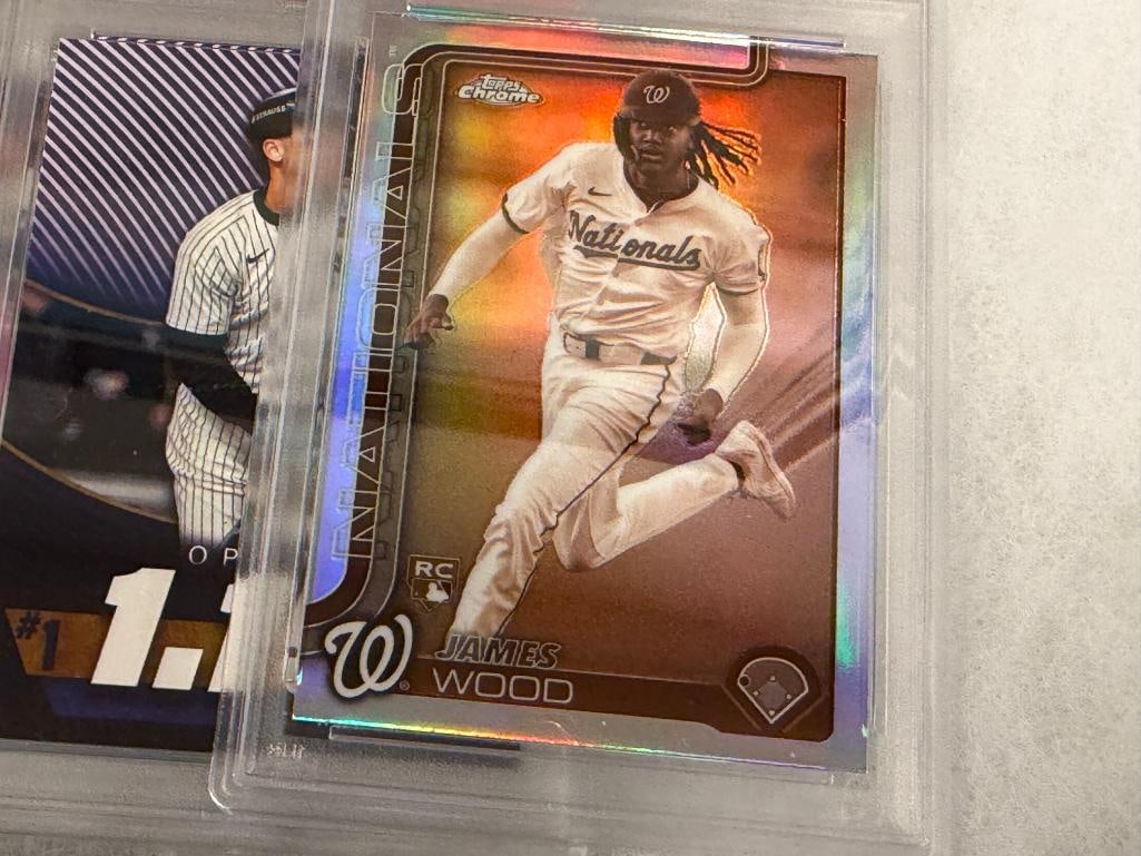 PSA / GMA GRADED BASEBALL CARDS JACOBY ELLSBURG, JAMES WOOD, AARON JUDGE, MOOKIE BETTS IN SLABS - 7