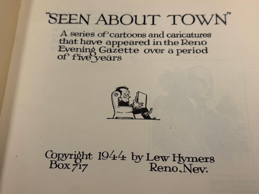 1944 SEEN ABOUT TOWN BY LEW HYMERS SERIES OF CARTOONS THAT HAVE APPEARED IN RENO EVENING GAZETTE - 5