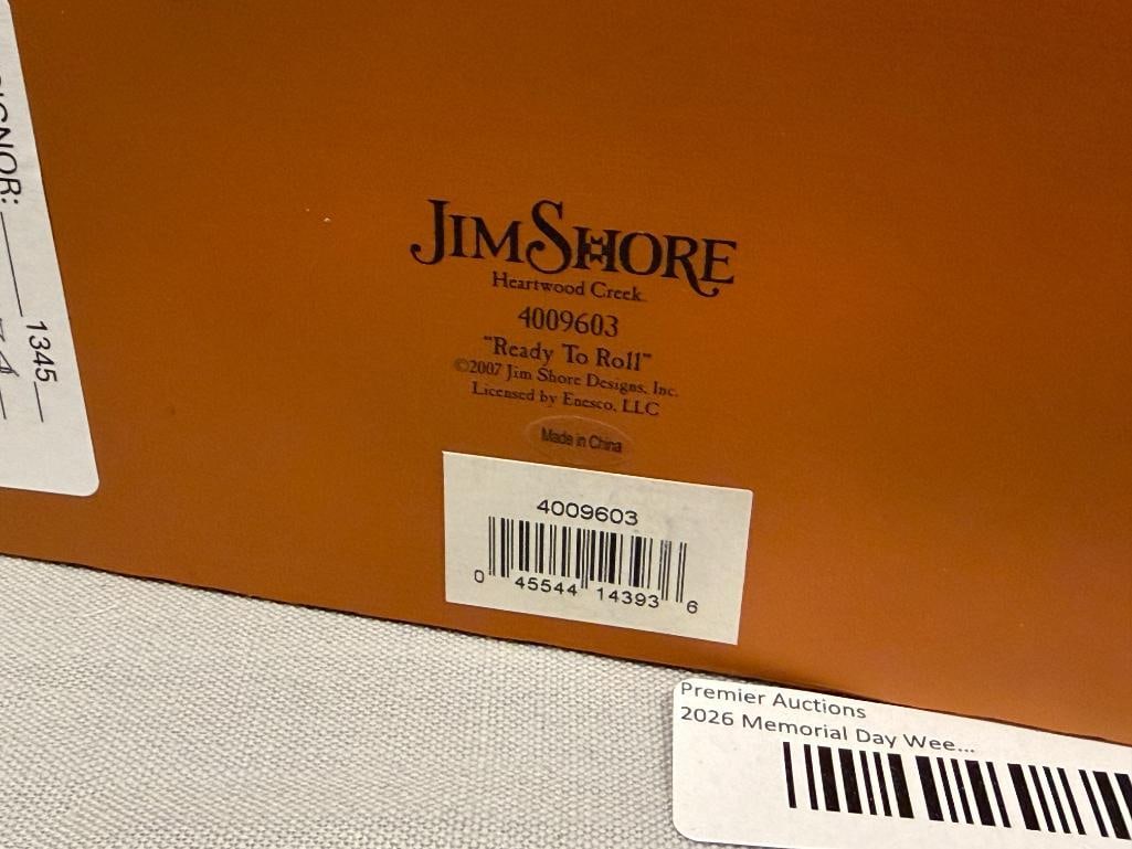 JIM SHORE BY ENESCO WHIMSICAL FIGURINE OF A FIRE TRUCK READY TO ROLL NO. 4009603 - 8