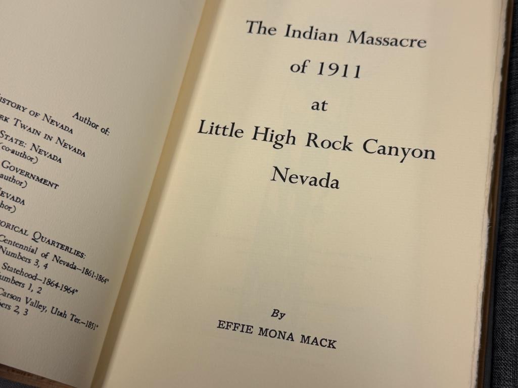 1968 THE INDIAN MASSACRE OF 1911 AT LITTLE HIGH ROCK CANYON NEVADA BY EFFIE MONA MACK - 4