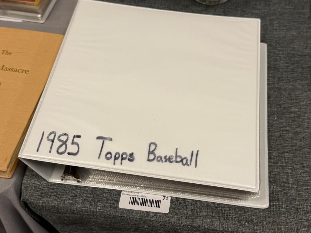 1985 TOPPS COMPLETE BASEBALL CARD SET INCLUDES MARK MCGWIRE, ROGER CLEMENS, KIRBY PUCKETT, ETC. - 12