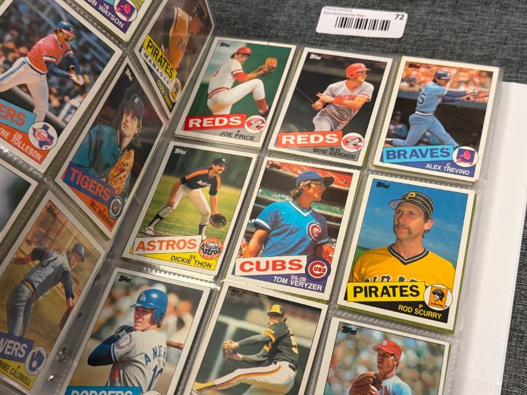 1985 TOPPS COMPLETE BASEBALL CARD SET INCLUDES MARK MCGWIRE, ROGER CLEMENS, KIRBY PUCKETT, ETC. - 13
