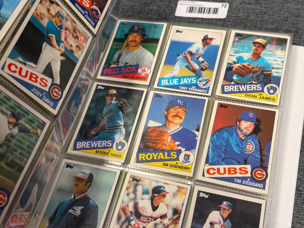 1985 TOPPS COMPLETE BASEBALL CARD SET INCLUDES MARK MCGWIRE, ROGER CLEMENS, KIRBY PUCKETT, ETC. - 14