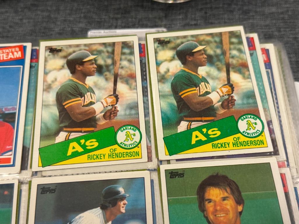 1985 TOPPS COMPLETE BASEBALL CARD SET INCLUDES MARK MCGWIRE, ROGER CLEMENS, KIRBY PUCKETT, ETC. - 3