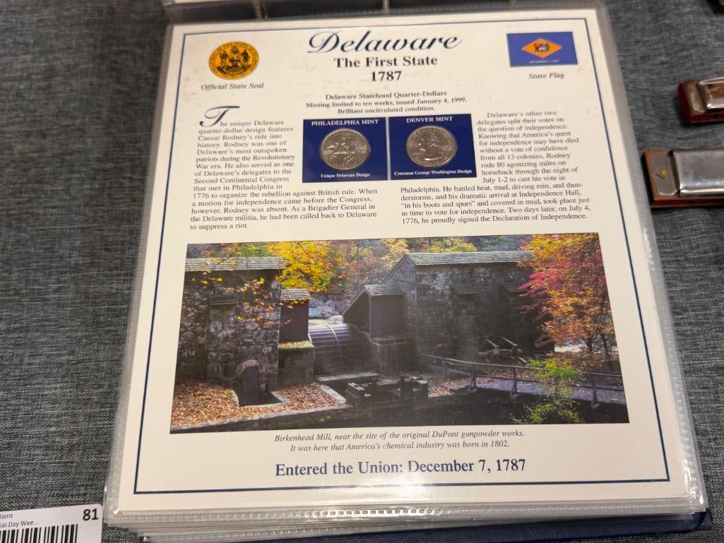 VOL. 1 1999 UNITED STATES COLLECTOR'S STATEHOOD QUARTERS POSTAL COMMEMORATIVE SOCIETY - 3
