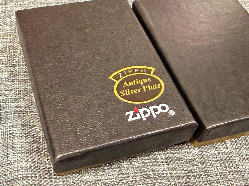 SIX ZIPPO LIGHTERS INCLUDES CHEVROLET LIGHTER, BUD LIGHT, NEW YORK, CAMELEON, AND BLANK LIGHTER - 6
