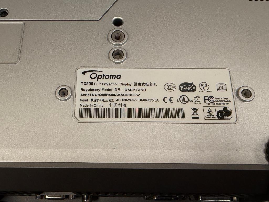 OPTOMA TX800 DLP PORTABLE PROJECTOR - 6