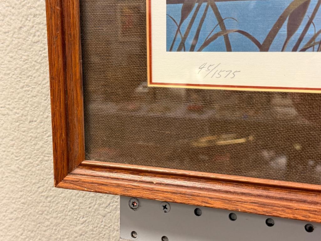 MEL MATHEWSON CALIFORNIA / NEVADA ARTIST NEVADA DUCK STAMPS PRINT WITH YEARLY STAMPS 1979 - 2000 - 8