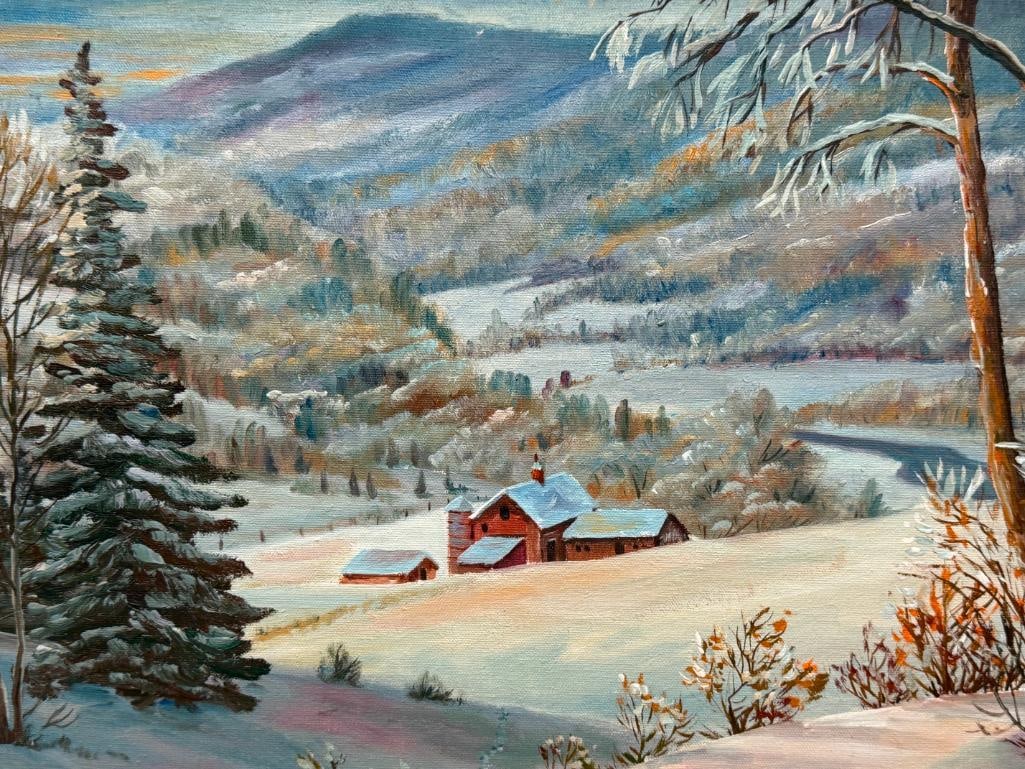 TRACY ADAMS ORIGINAL ACRYLIC ON CANVAS LANDSCAPE PAINTING - 2
