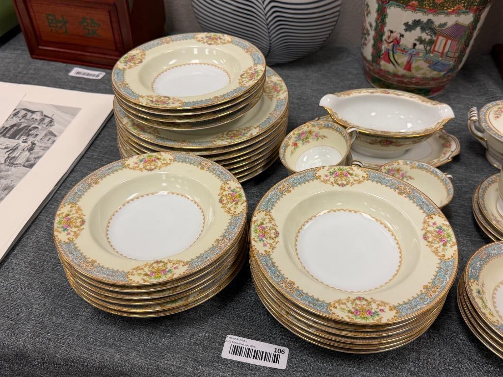 VINTAGE NORITAKE JAPANESE CHINA CLERMONT PATTERN CHINA MADE IN OCCUPIED JAPAN DISCONTINUED - 2