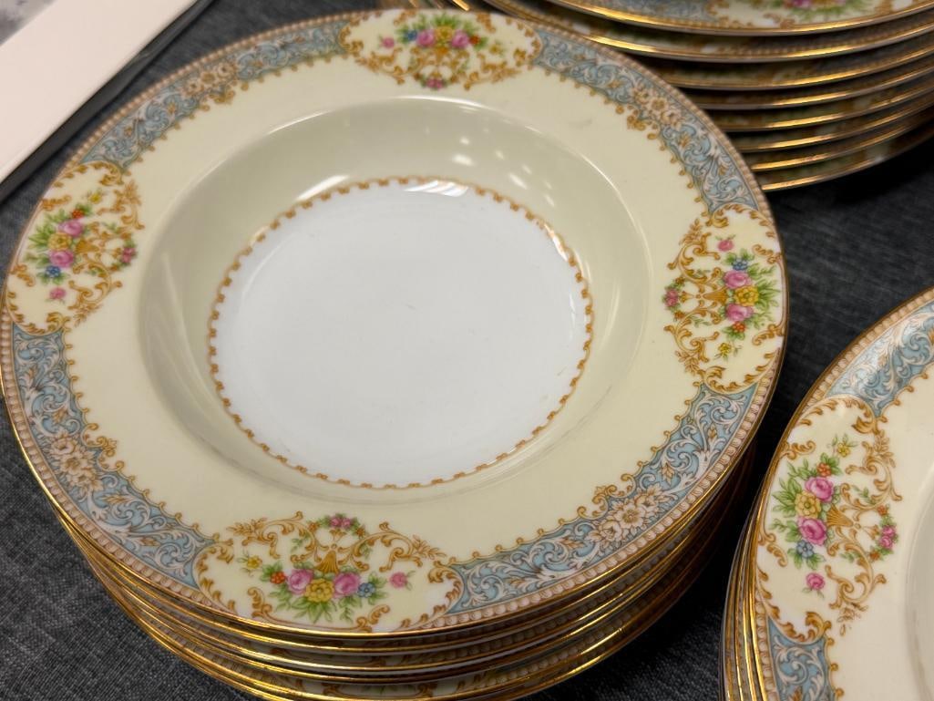 VINTAGE NORITAKE JAPANESE CHINA CLERMONT PATTERN CHINA MADE IN OCCUPIED JAPAN DISCONTINUED - 3