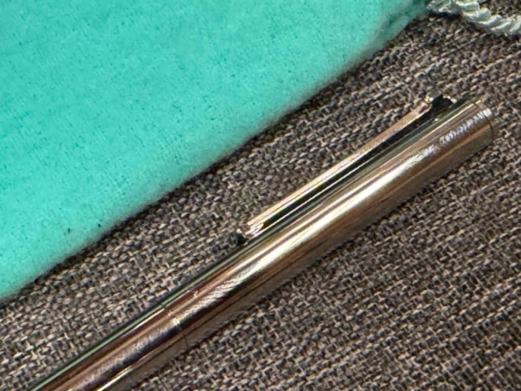 TIFFANY & CO. STAINLESS STEEL T-CLIP BALLPOINT PEN - 3