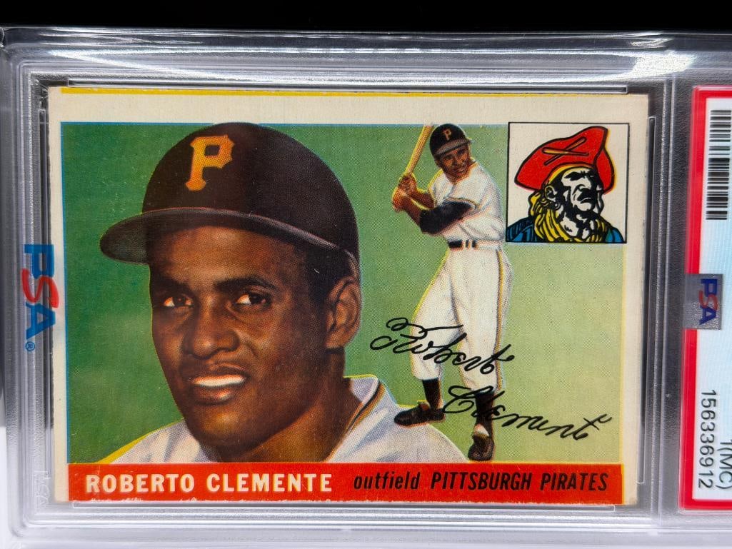 1955 TOPPS #164 ROBERTO CLEMENTE BASEBALL CARD PSA PR 1 (MC) - 3