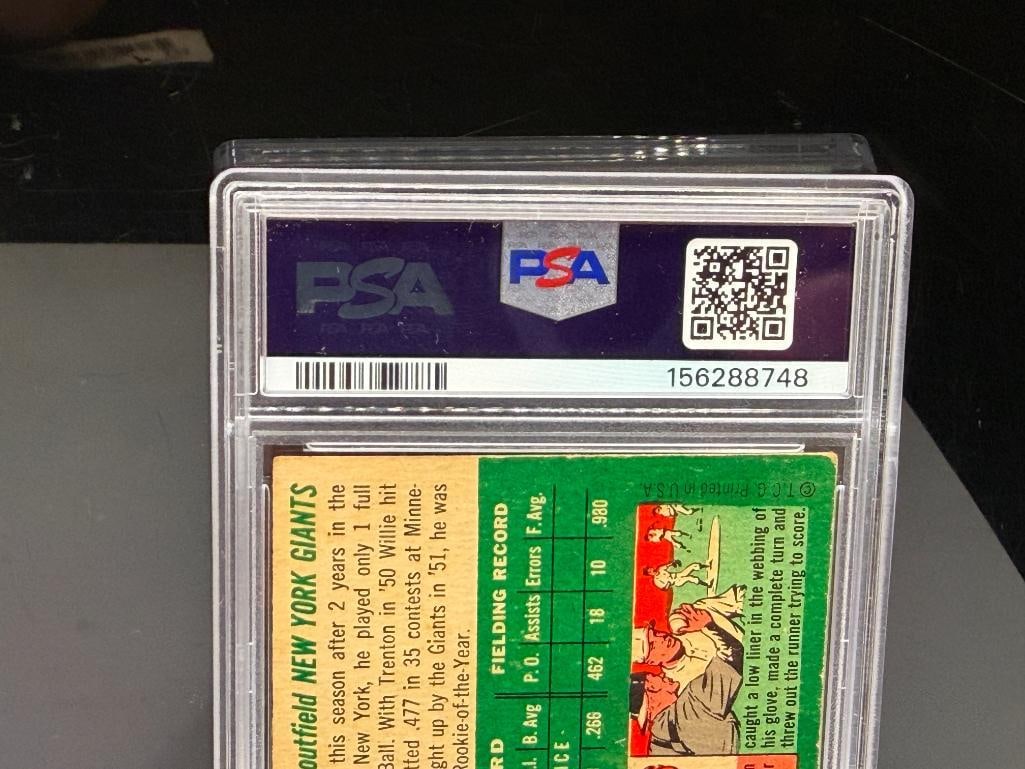 1954 TOPPS #90 WILLIE MAYS BASEBALL CARD PSA GOOD 2 - 9