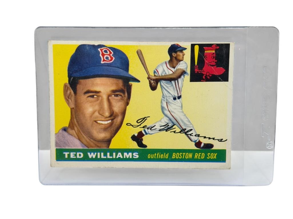 1955 TOPPS #2 TED WILLIAMS BASEBALL CARD (1 of 8)