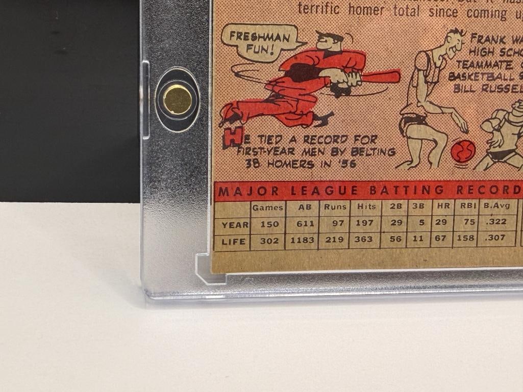 1958 TOPPS #285 FRANK ROBINSON BASEBALL CARD - 9
