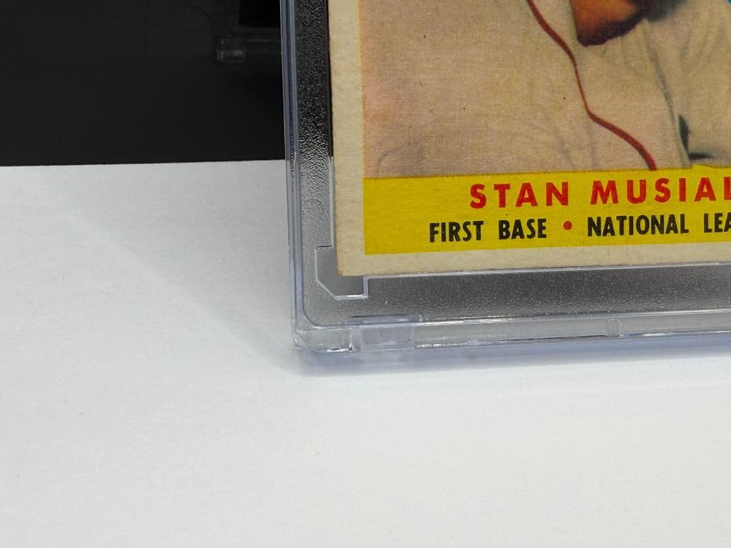 1958 TOPPS #476 STAN MUSIAL '58 ALL STAR SPORT MAGAZINE BASEBALL CARD - 5