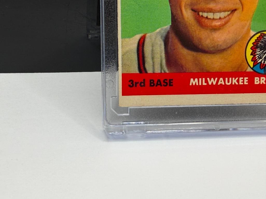 1958 TOPPS #440 ED MATHEWS BASEBALL CARD - 5