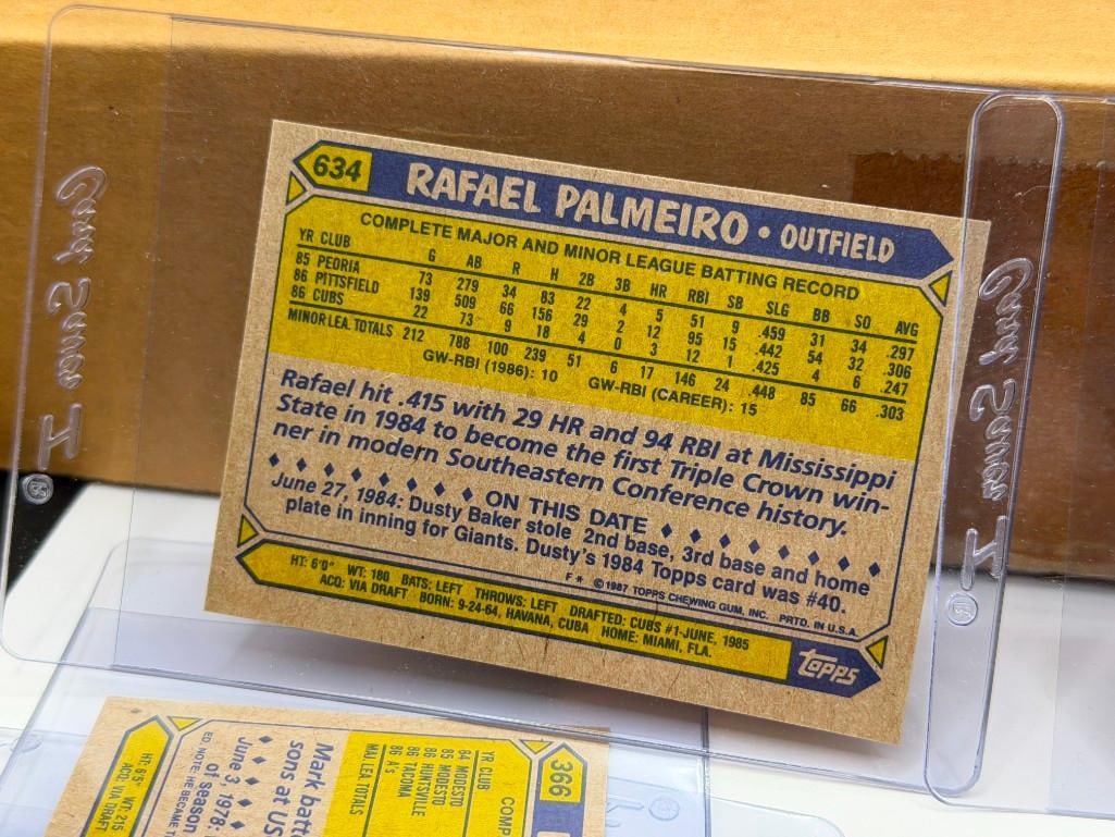 1987 COMPLETE TOPPS BASEBALL CARD SET #1-792 BO JACKSON BARRY BONDS CAL RIPKEN, MARK MCGWIRE - 12