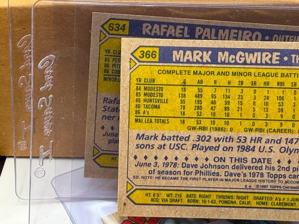 1987 COMPLETE TOPPS BASEBALL CARD SET #1-792 BO JACKSON BARRY BONDS CAL RIPKEN, MARK MCGWIRE - 16