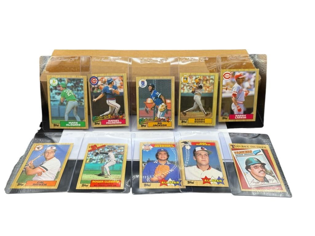 1987 COMPLETE TOPPS BASEBALL CARD SET #1-792 BO JACKSON BARRY BONDS CAL RIPKEN, MARK MCGWIRE (1 of 16)