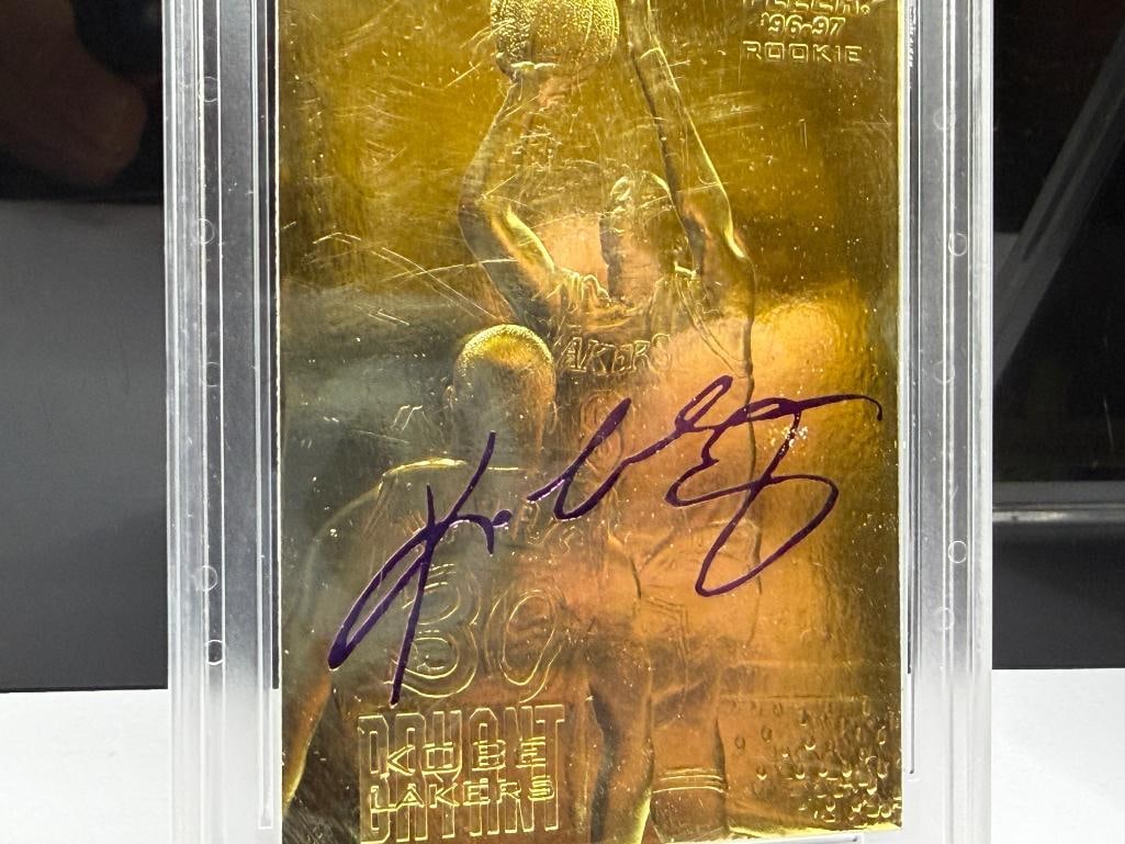 1996-1997 FLEER 23K GOLD KOBE BRYANT ROOKIE BASKETBALL CARD GRADED 10 AND 1998 COLLECTOR'S EDGE C... - 12